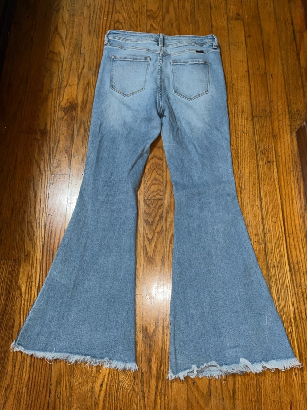 KanCan Light Wash Flared Women’s Jeans - High Rise, Raw Hem Size 29 - Picture 11 of 11